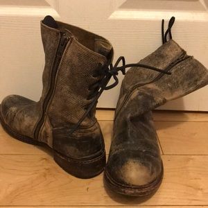 Bed Stu Cobbler Series Leather Ankle Boots